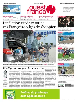 "Ouest France" Front Page