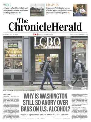 "The Chronicle Herald" Front Page