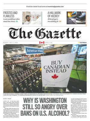 "The Gazette (Montreal)" Front Page