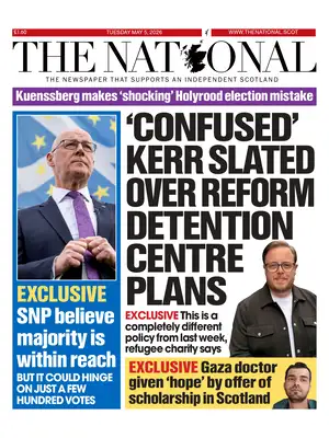 "The National | Scotland" Front Page
