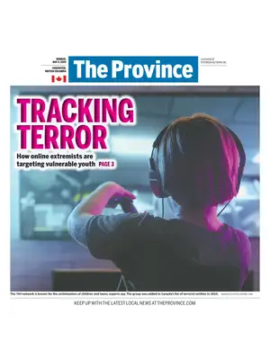 "The Province" Front Page