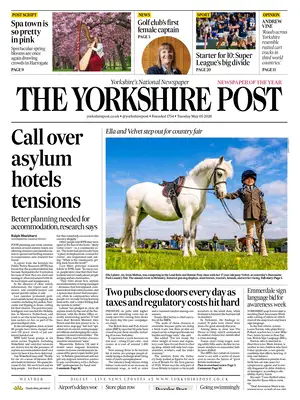 "The Yorkshire Post" Front Page