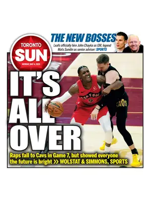 "Toronto Sun" Front Page