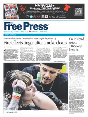 "Winnipeg Free Press" Front Page