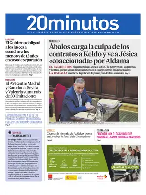 "20 minutos | Madrid" Front Page
