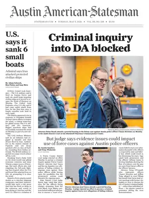 "Austin American-Statesman" Front Page