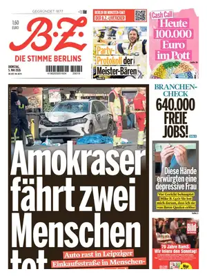 "B.Z. - Die Stimme Berlins" Front Page