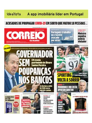 "Correio da Manhã" Front Page