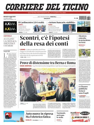 "Corriere del Ticino" Front Page