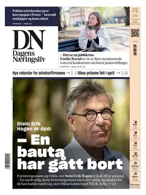 "Dagens Næringsliv | DN" Front Page