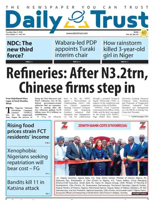 "Daily Trust" Front Page