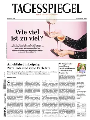 "Der Tagesspiegel" Front Page
