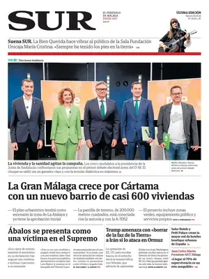 "Diario SUR" Front Page