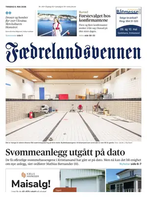 "Fædrelandsvennen" Front Page