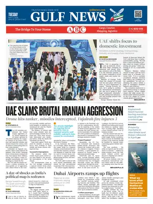 "Gulf News" Front Page