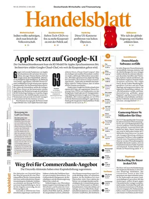 "Handelsblatt" Front Page