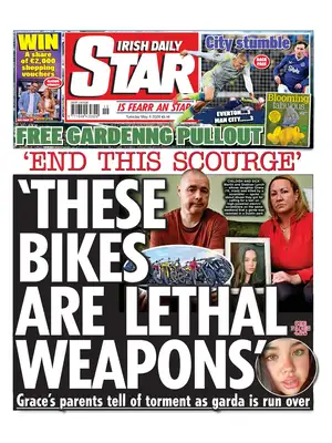 "Irish Daily Star" Front Page