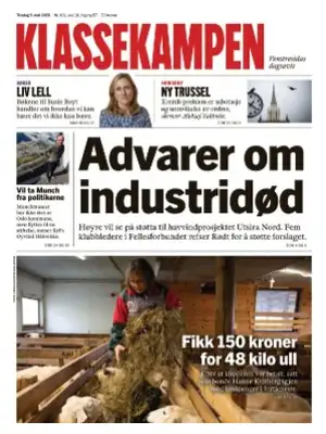 "Klassekampen" Front Page