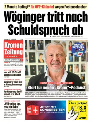 "Kronen Zeitung" Front Page