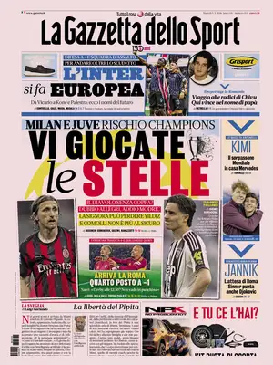 "La Gazzetta dello Sport" Front Page
