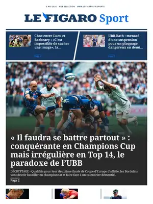 "Le Figaro SPORT" Front Page