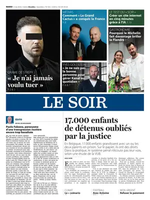 "Le Soir" Front Page
