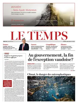 "Le Temps" Front Page