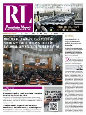 "Romania Libera" Front Page