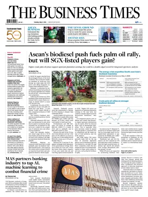 "The Business Times | Singapore" Front Page