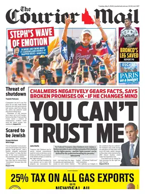 "The Courier-Mail" Front Page