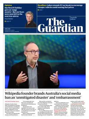 "The Guardian Australia" Front Page
