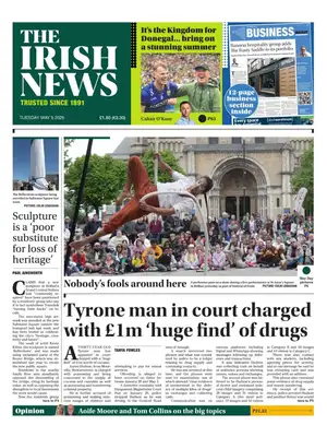 "The Irish News" Front Page