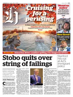 "The New Zealand Herald" Front Page