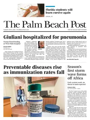 "The Palm Beach Post" Front Page