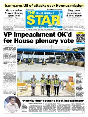 "The Philippine Star" Front Page