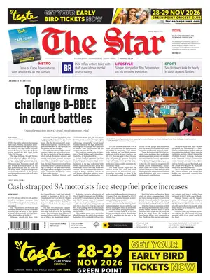 "The Star" Front Page