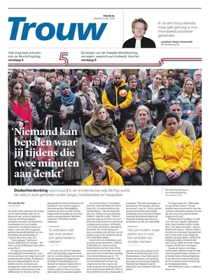 "Trouw" Front Page