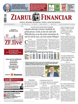 "Ziarul Financiar" Front Page