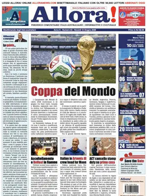 "Allora!" Front Page