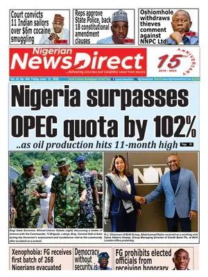 "Nigerian NewsDirect" Front Page