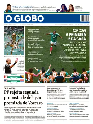 "O Globo" Front Page