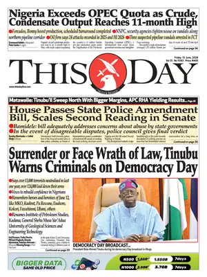 "ThisDay" Front Page
