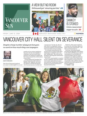 "Vancouver Sun" Front Page