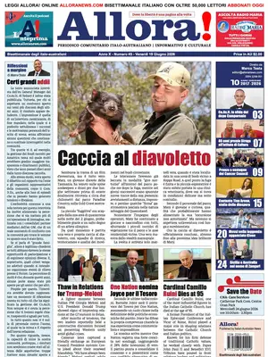 "Allora!" Front Page