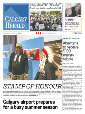 "Calgary Herald" Front Page