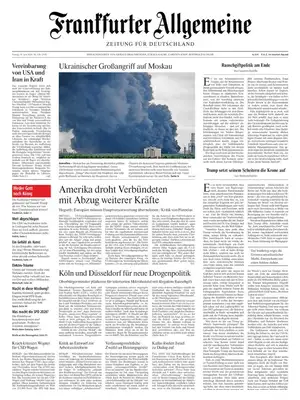 "Frankfurter Allgemeine Zeitung" Front Page