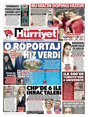 "Hürriyet" Front Page