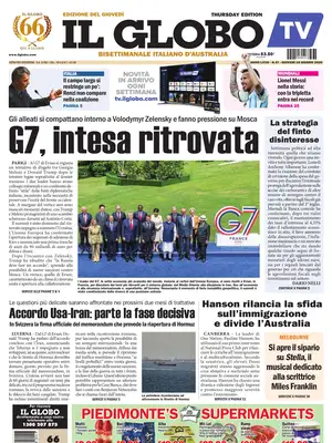 "Il Globo" Front Page