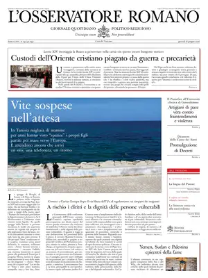 "L'Osservatore Romano" Front Page