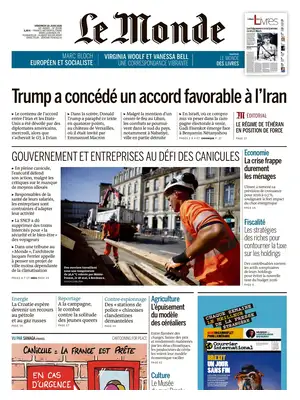 "Le Monde" Front Page